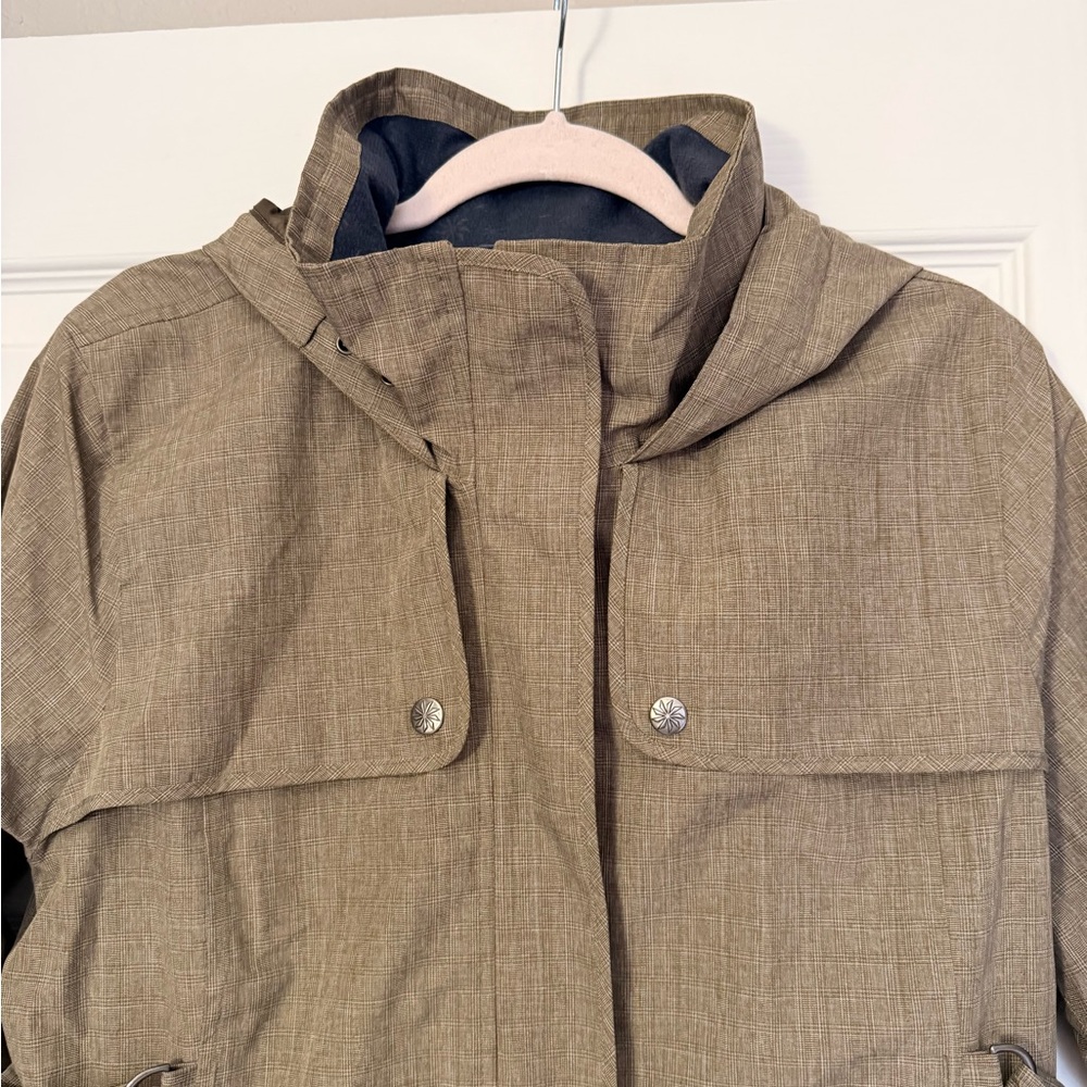 Athleta Taupe Utility Jacket with Hood - Picture 3 of 15